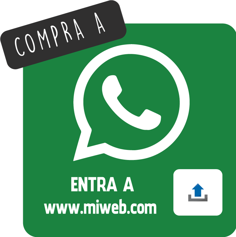 Vinilo escaparate Sitio web de whatsapp personalizable - TenVinilo