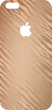 Brun zebra iphone klistermärke - Tenstickers
