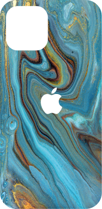 Kék márvány iphone matrica - TenStickers