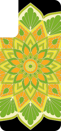 Abstract light flower Samsung sticker - TenStickers