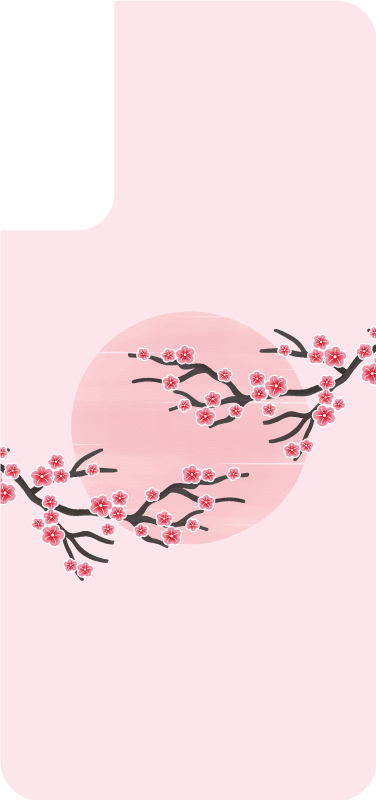 Sticker para Samsung árbol floreciente - TenVinilo