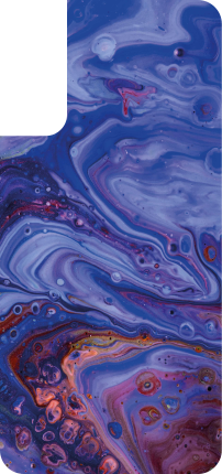 αυτοκόλλητο samsung μπλε και πορτοκαλί φωτιά - TenStickers