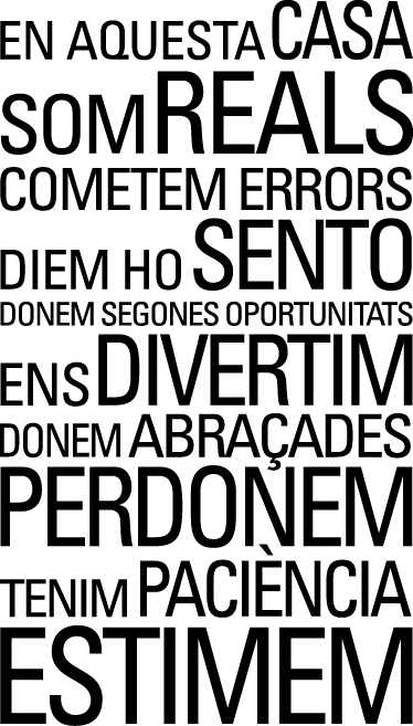 Vinilo frase aquesta casa - TenVinilo