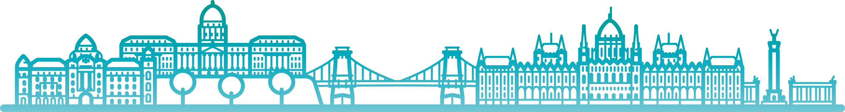 Modern budapesti skyline falmatrica - TenStickers