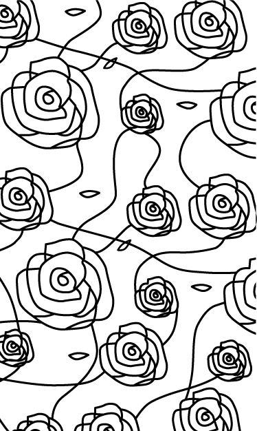 Roses Shower Door Sticker - TenStickers