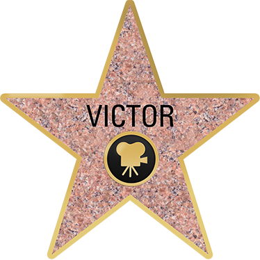 Adhesivo Personalizado Estrella Hollywood TenVinilo