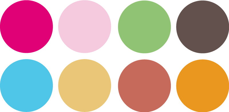 Stickers kleurrijke Cirkels