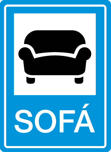 Vinil sinalização do Sofá - TenStickers