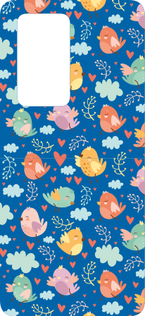 Sticker huawei Dibujos animados lindos pájaros voladores - TenVinilo