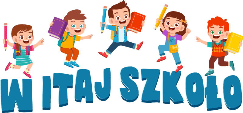 Naklejka na ścianę edukacyjne Witaj szkołę z dziećmi - TenStickers