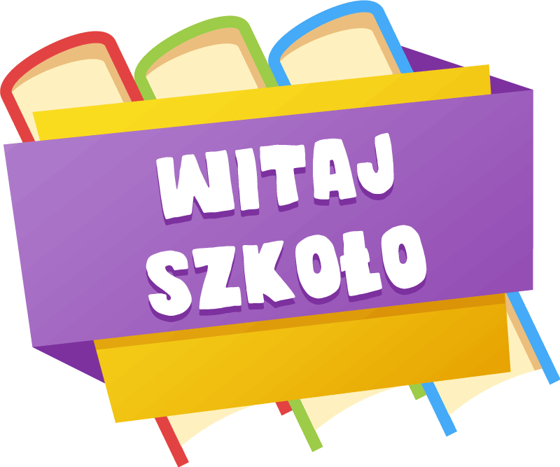 Naklejka na ścianę edukacyjne Witaj z powrotem w szkole - TenStickers