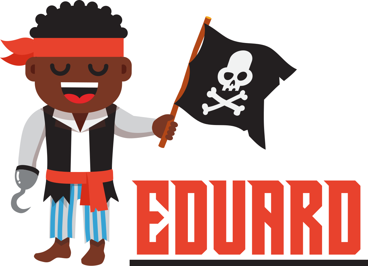 Uartig pirat kid børn soveværelse klistermærke - TenStickers