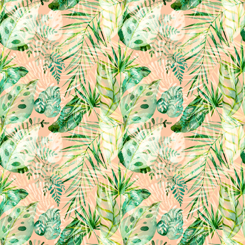 Nalepka za pohištvo roza cvetni listi - TenStickers