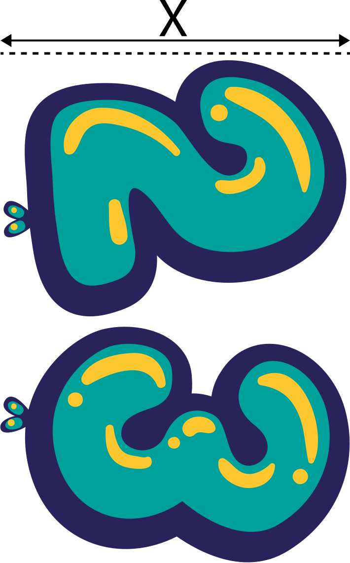 Kliko sticker Kleurrijke ballonnummers - TenStickers