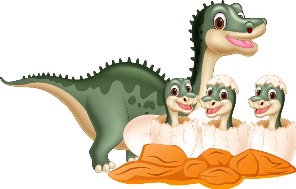 Autocolantes de dragões e dinossauros Desenho animado dinossauro