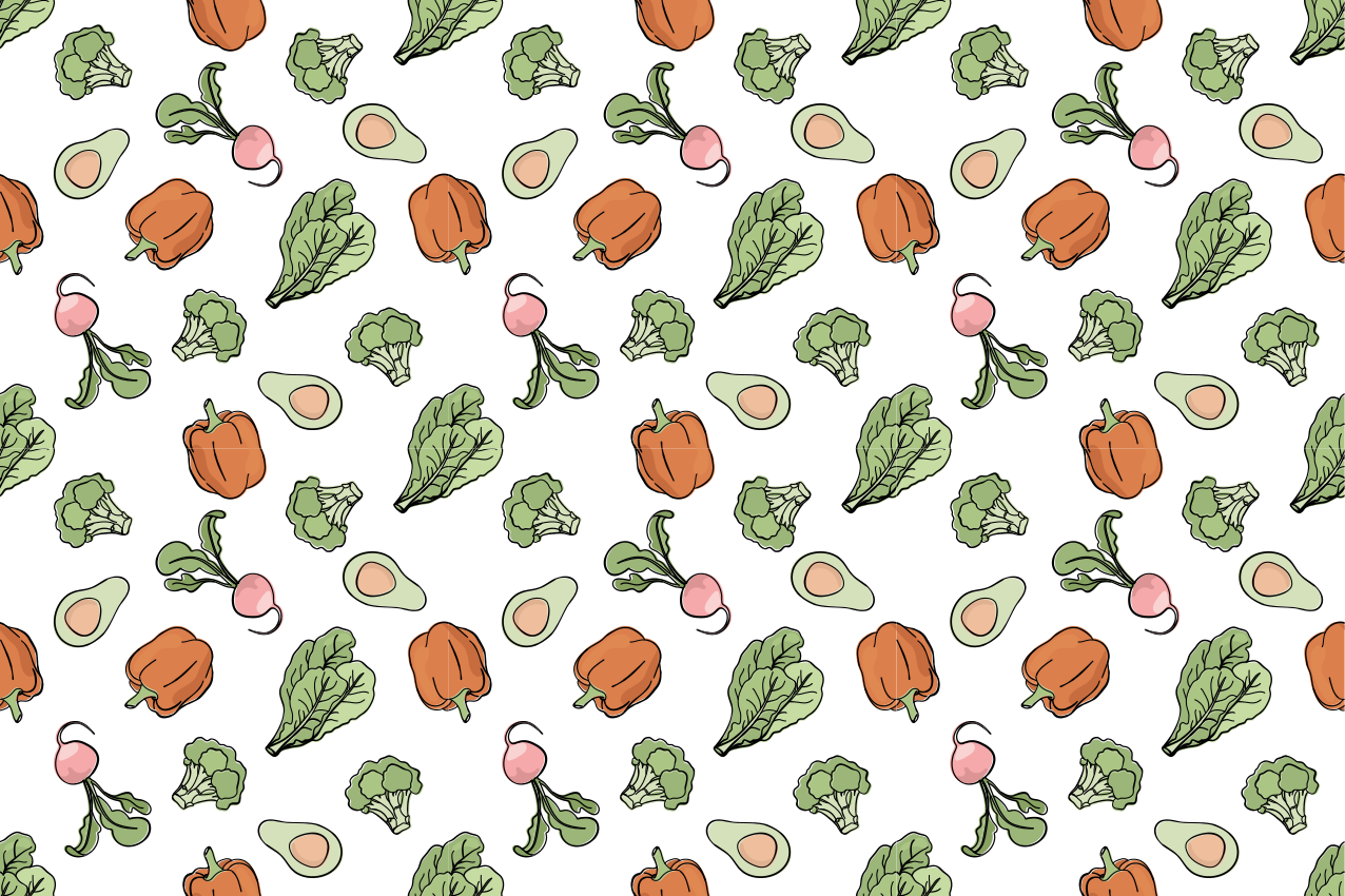 Pepper og avokado design klistremerke møbler - Tenstickers