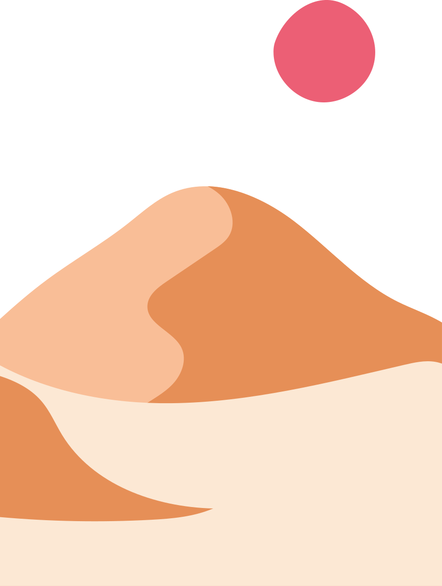 βουνό και ήλιο αφηρημένη τέχνη wall art decal - TenStickers