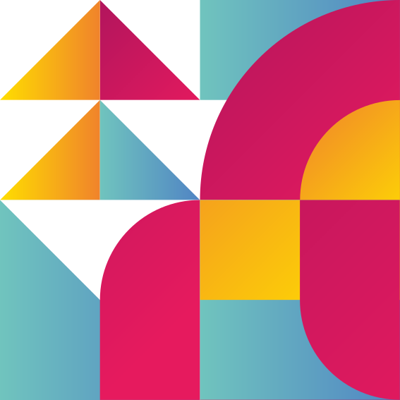 Autocolantes para móveis Arte multicolorida geométrica - TenStickers