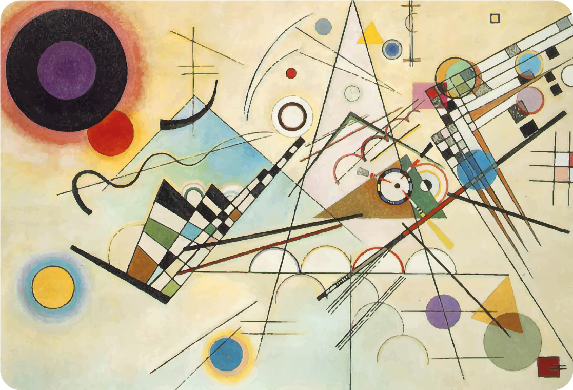 Vinilo para portátiles Increíble pintura de arte geométrico - TenVinilo