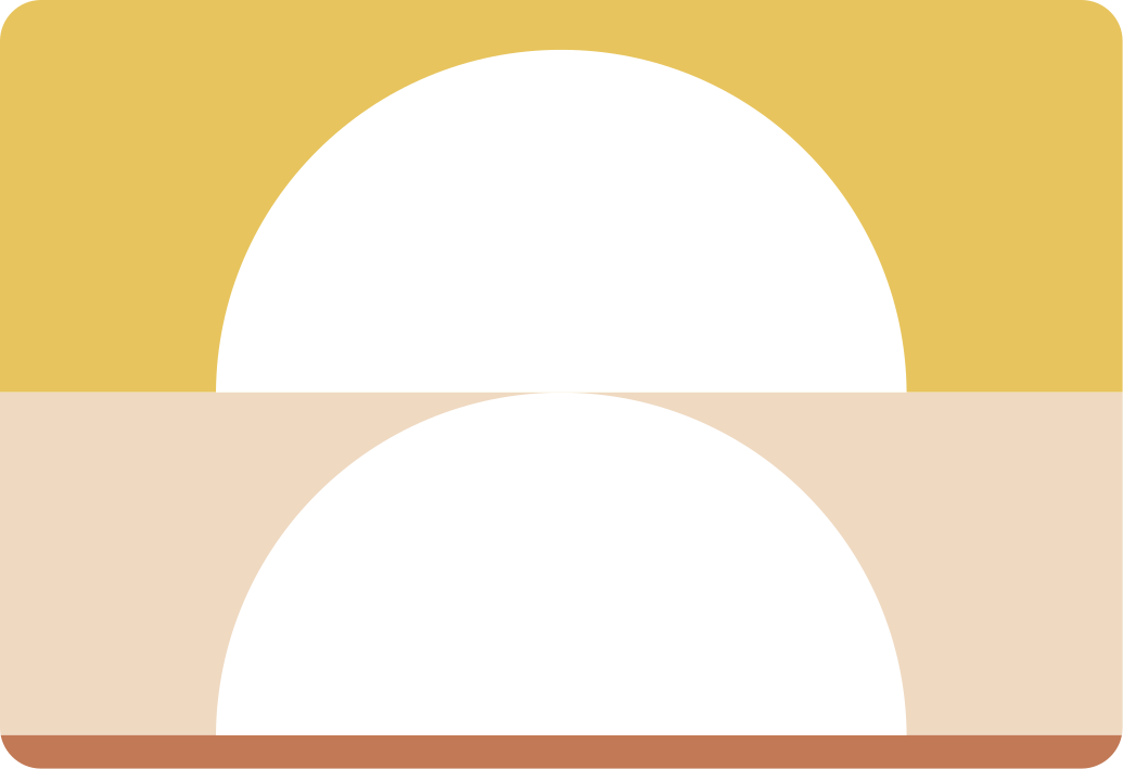 Sticker Ordinateur Portable Deux demi-cercles art géométrique - TenStickers