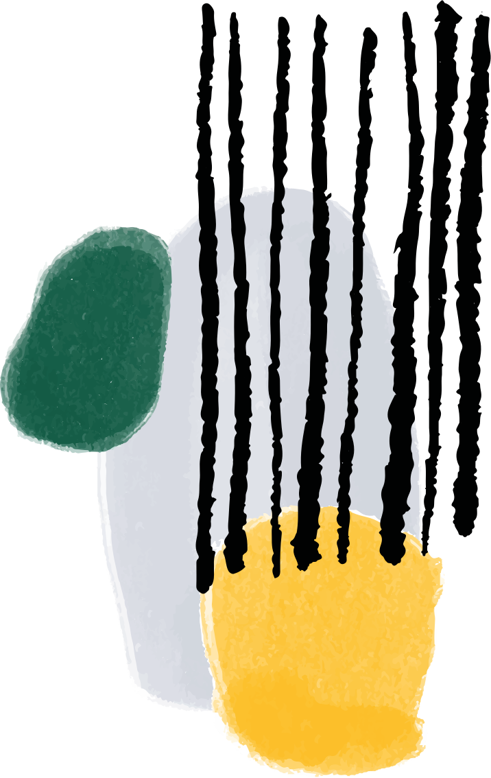 Abstract geometric shapes wall art sticker - TenStickers