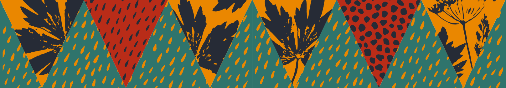 Regn geometrisk kunst klistremerke - Tenstickers