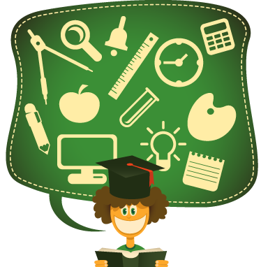 动物贴画 毕业主题插画 - TenStickers