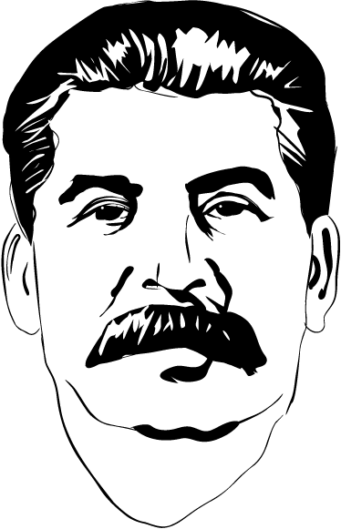 Stalin Portrait Wall Sticker - TenStickers