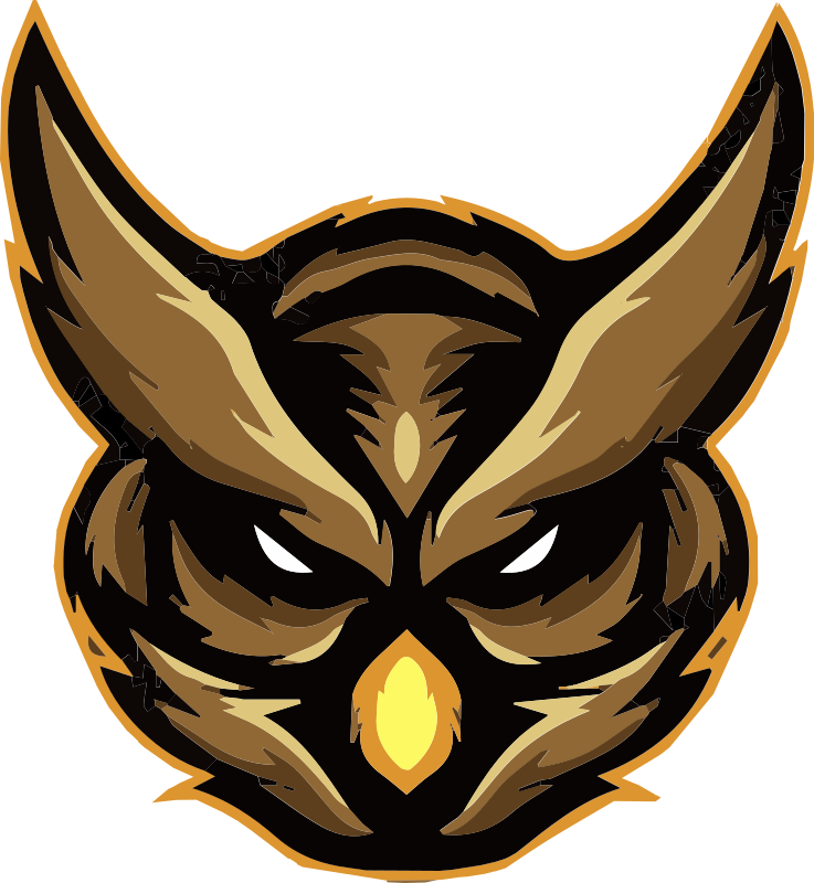 Wandtattoo Jugendzimmer Wütendes braunes eulengesicht - TenStickers