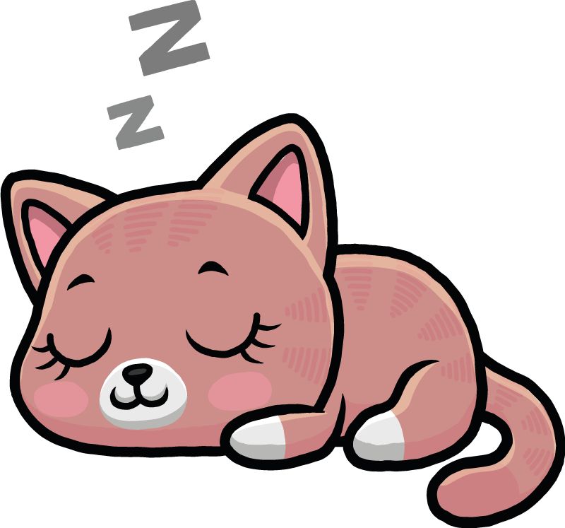 cartoon dog sleeping