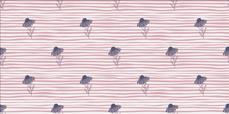 Nélküli mintát lila százszorszép virág laptop bőr - TenStickers