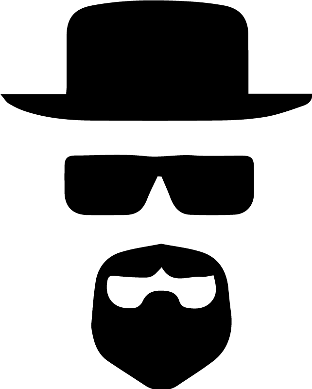 Adesivo per pc Uomo con occhiali da sole e barba - TenStickers