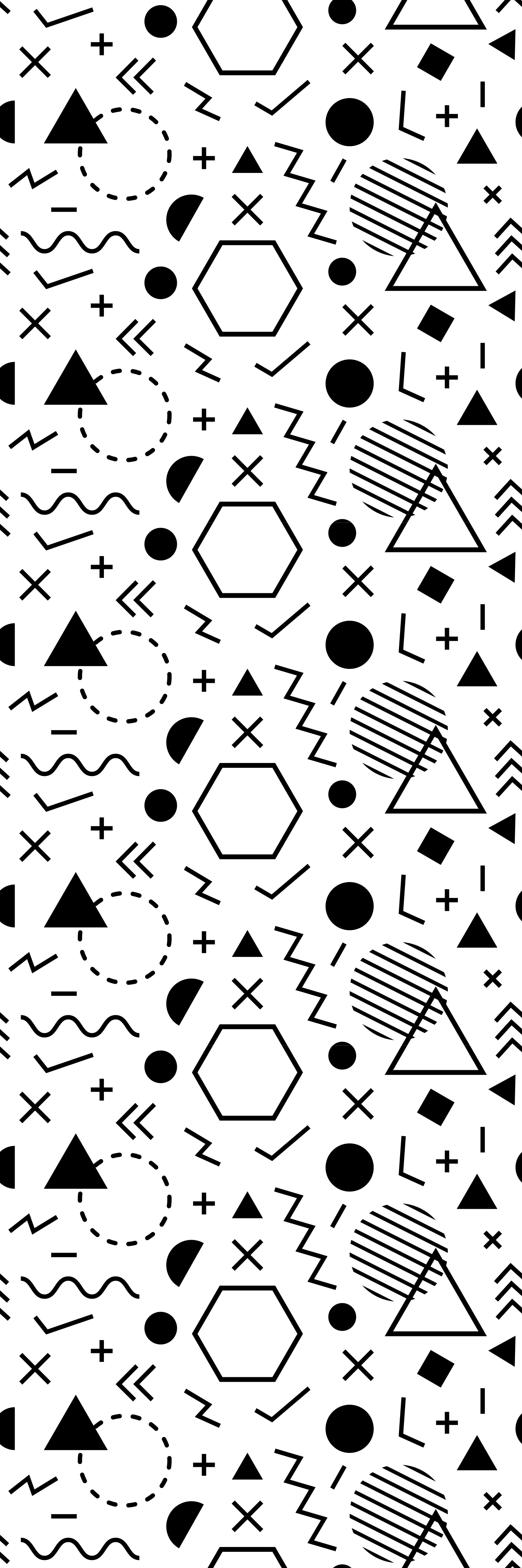 Tek renkli çizgiler ve noktalar buzdolabı çıkartması - TenStickers