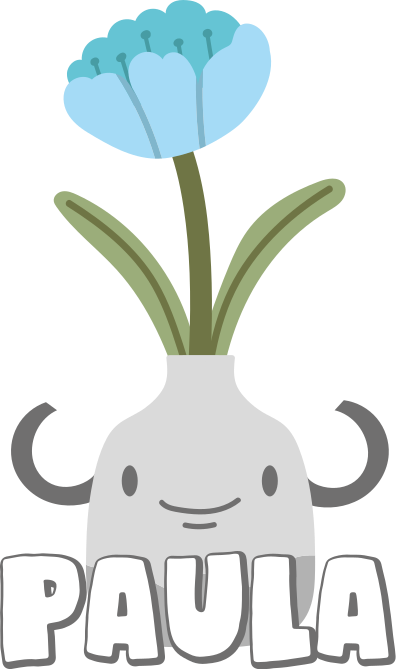 Yüz ve çiçekli saksı duvar sticker - TenStickers