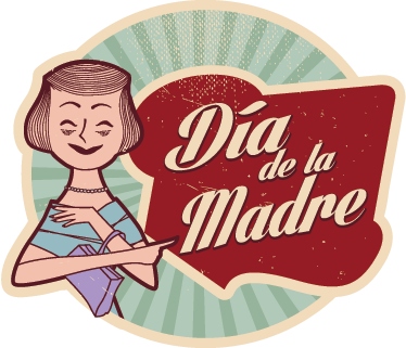 Vinilo decorativo retro día madre - TenVinilo
