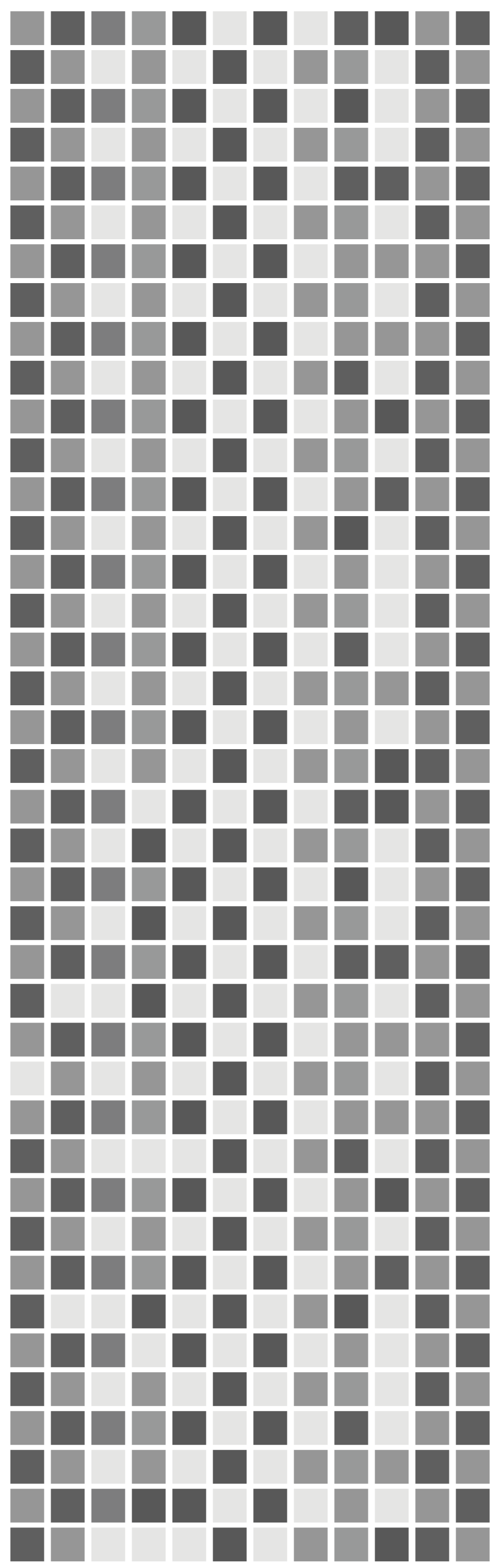 Vinilo para puerta Escala de cuadrados grises - TenVinilo