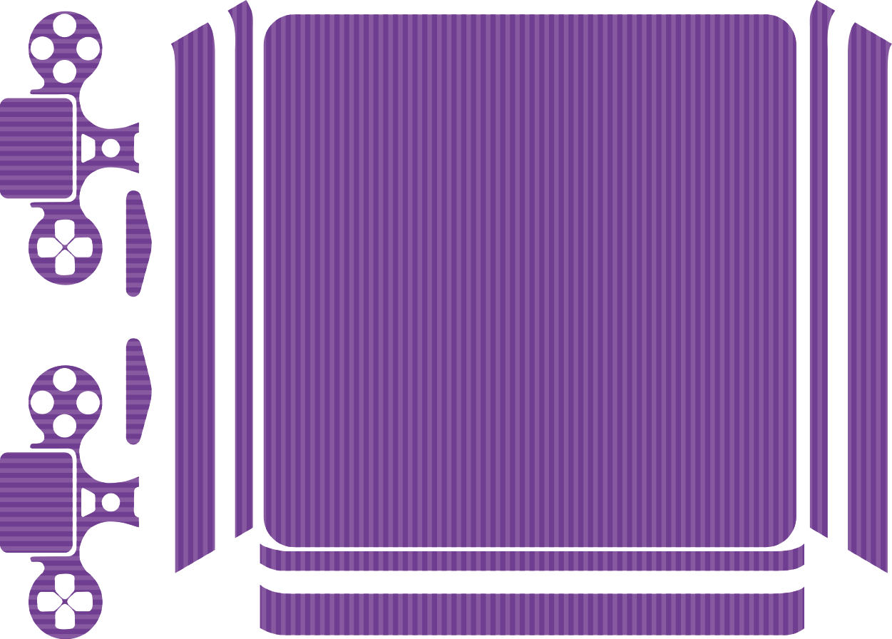 Vinilo PS4 Color morado con rayas - TenVinilo