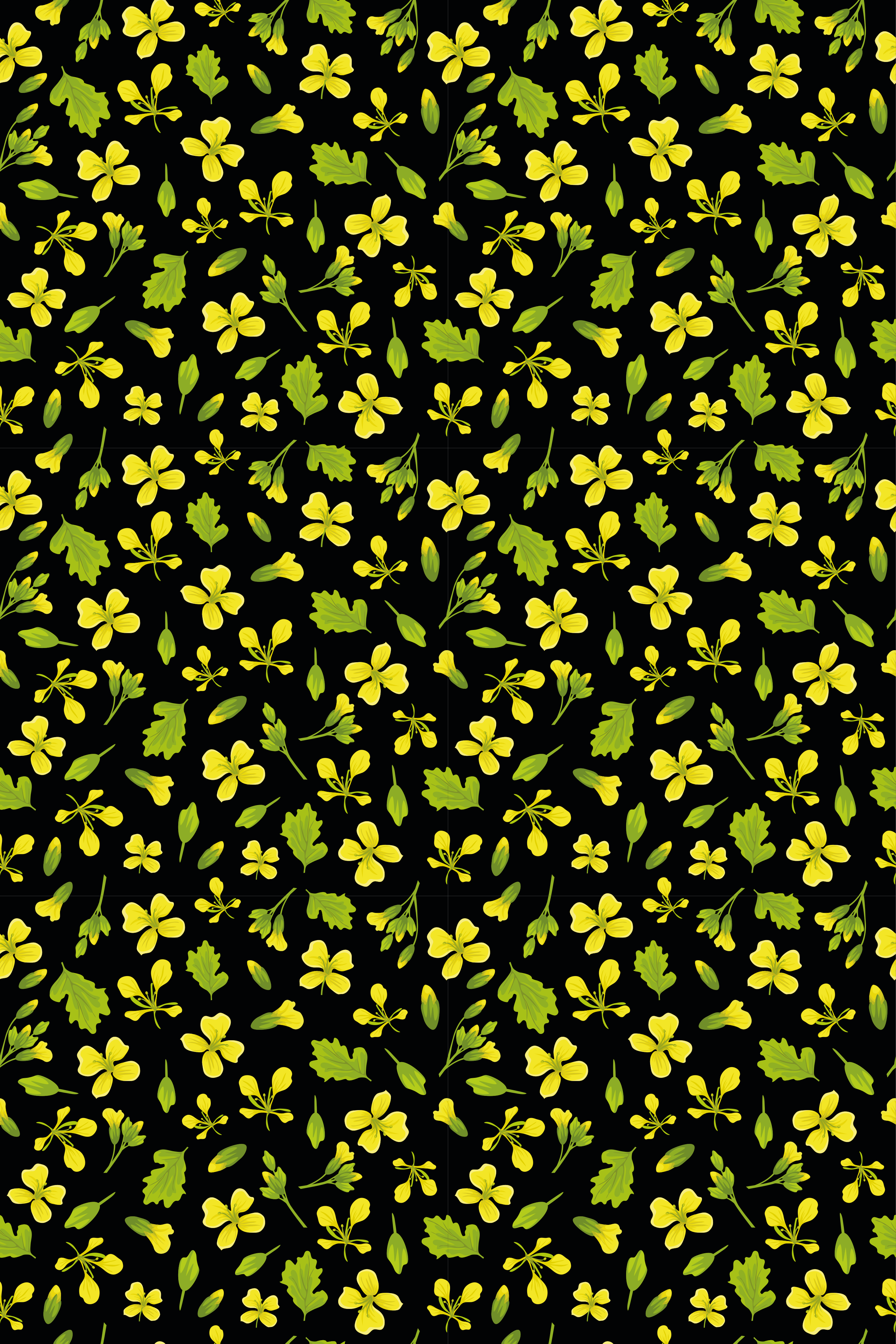 Musta tausta keltaisella Huonekalutarrat - Tenstickers