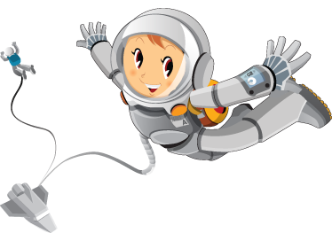 Raziskovanje vesoljskih otroških nalepk - TenStickers