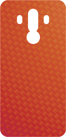 αυτοκόλλητο πορτοκαλί huawei άνθρακα - TenStickers