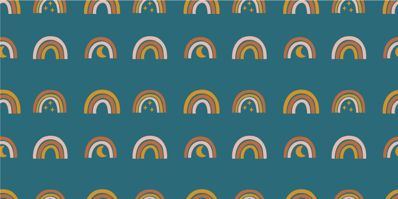 Celestial, mystical rainbow furniture  decal - TenStickers