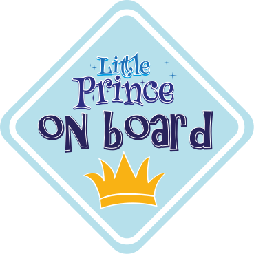 Little prince on board baby on board sticker - TenStickers