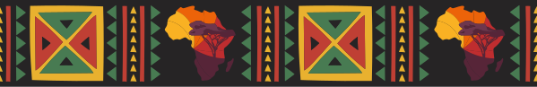 Cenefa decorativa Colorido patrón de áfrica - TenVinilo
