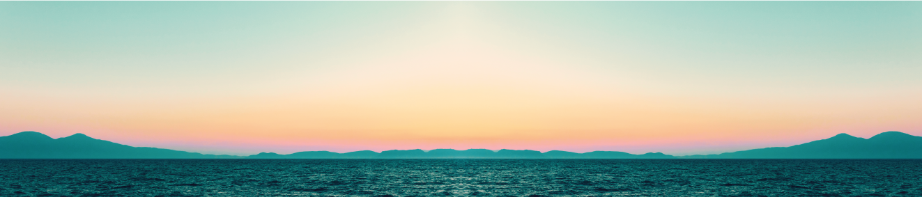 Vinilo naturaleza Hermosa puesta de sol junto al lago - TenVinilo