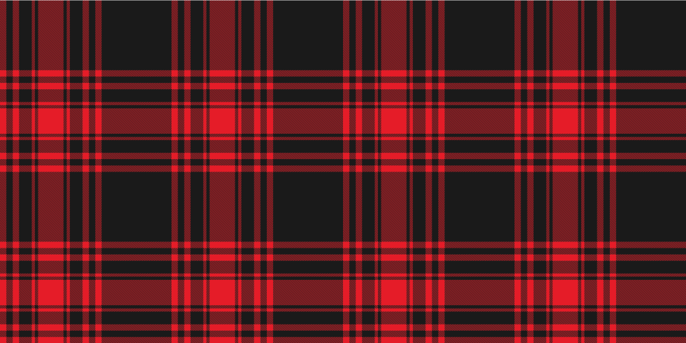 Menzies tartan black red check pattern decals for furniture