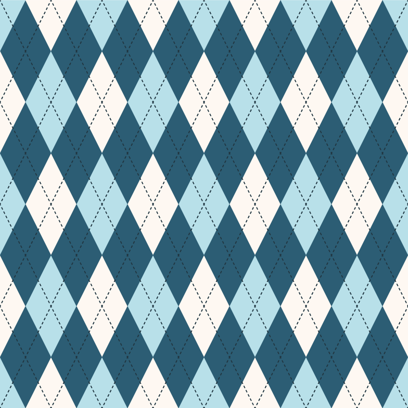 Elmas kontrol mavi desen iphone çıkartması - TenStickers