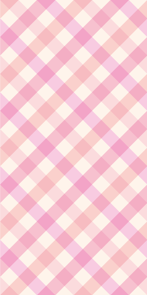 Pink checked pattern fridge decal - TenStickers