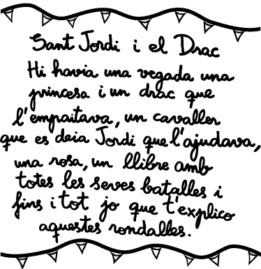 Vinilo decorativo cuento Sant Jordi - TenVinilo