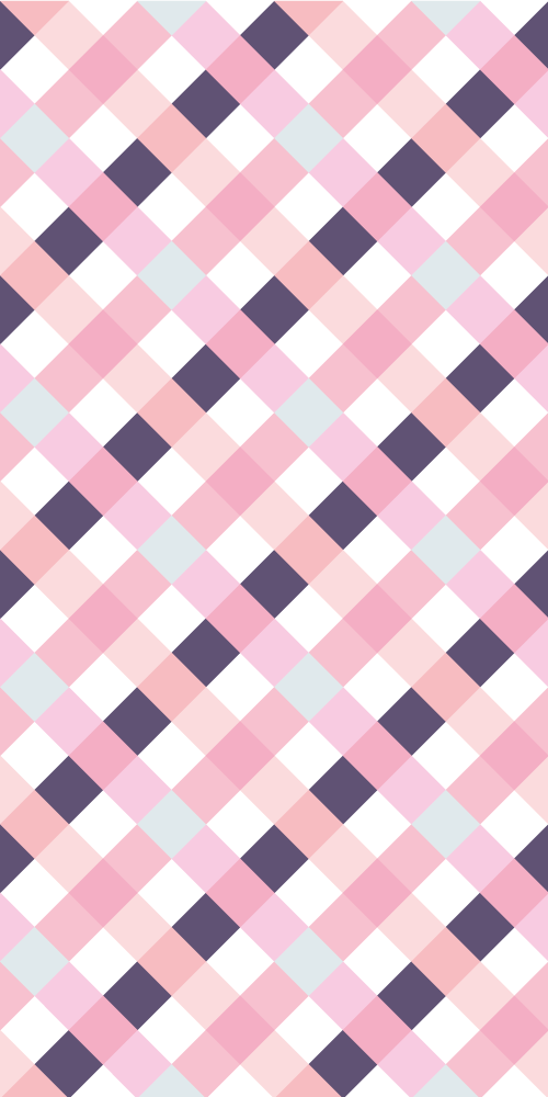 Adesivo per frigo motivo a scacchiera rosa - TenStickers