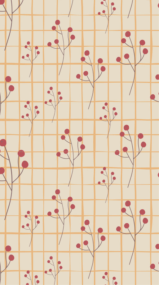 Rutat mönster med bär samsung dekal - Tenstickers